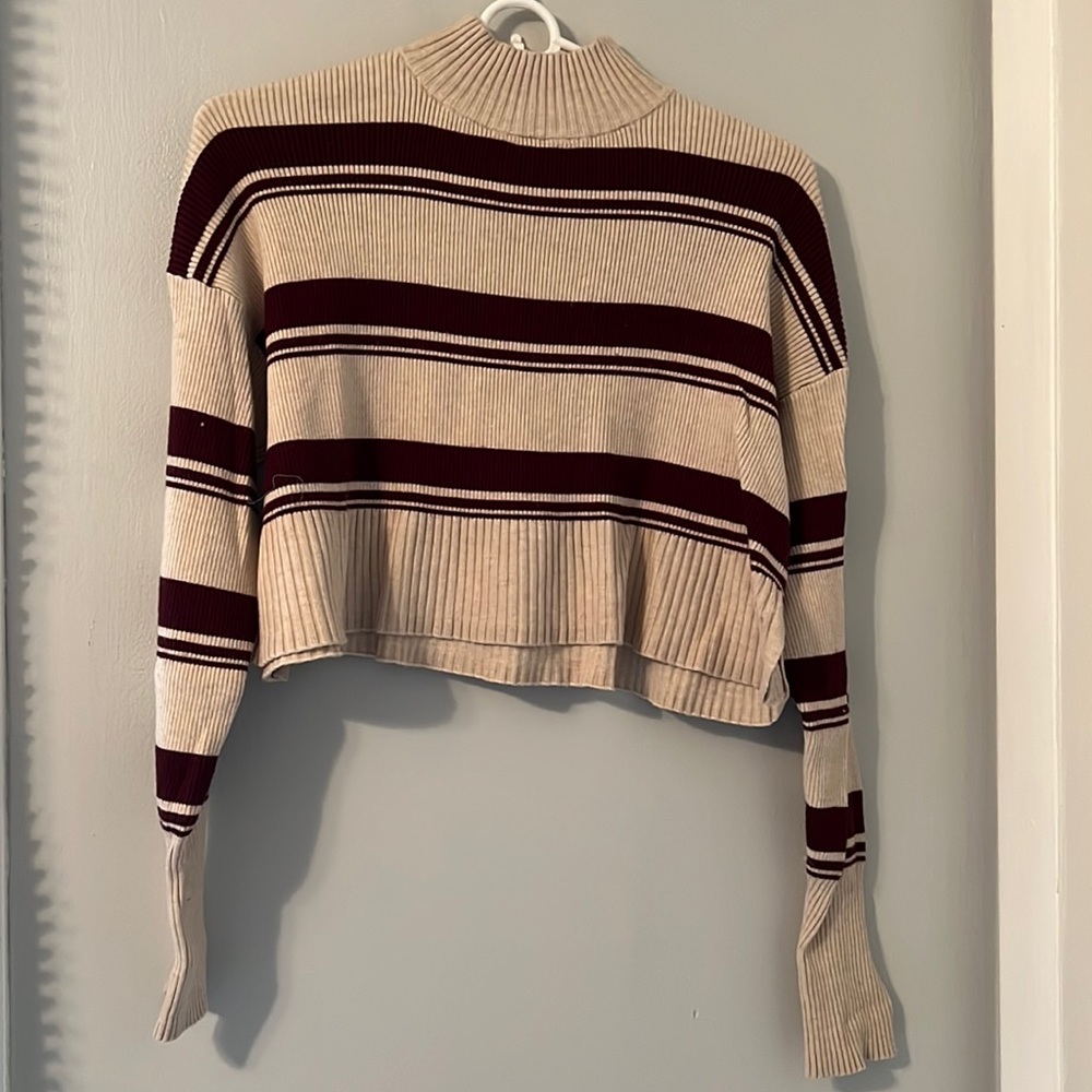 striped sweater, kohl’s Arizona, Size XL, cropped